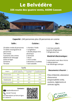 [Location de salle : Le Belvédère]